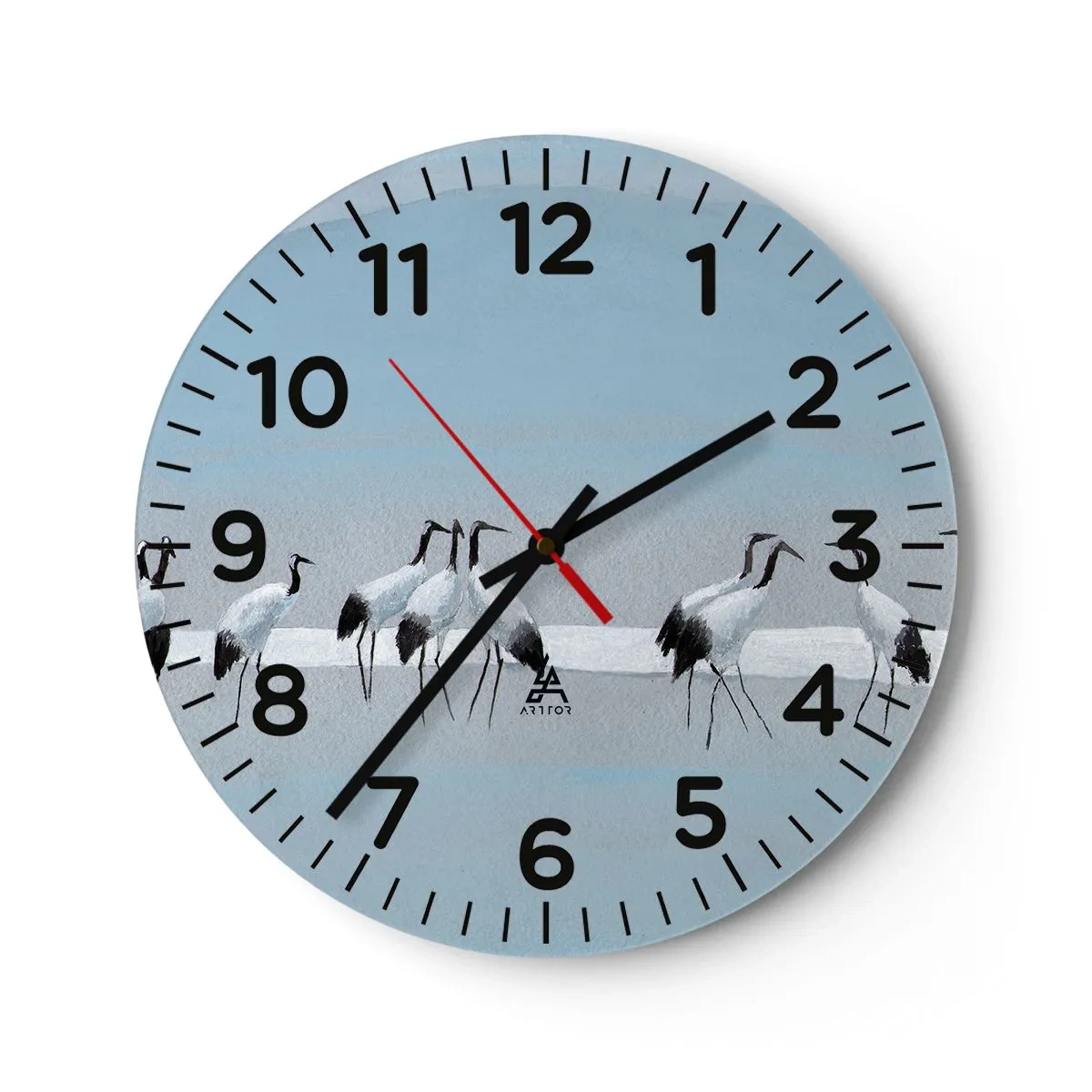 Orologio da parete - Orologio in Vetro - Dopo un giorno rovente - 40x40 cm