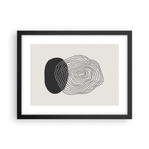 Poster in cornice nera - Durata e vibrazione - 40x30 cm