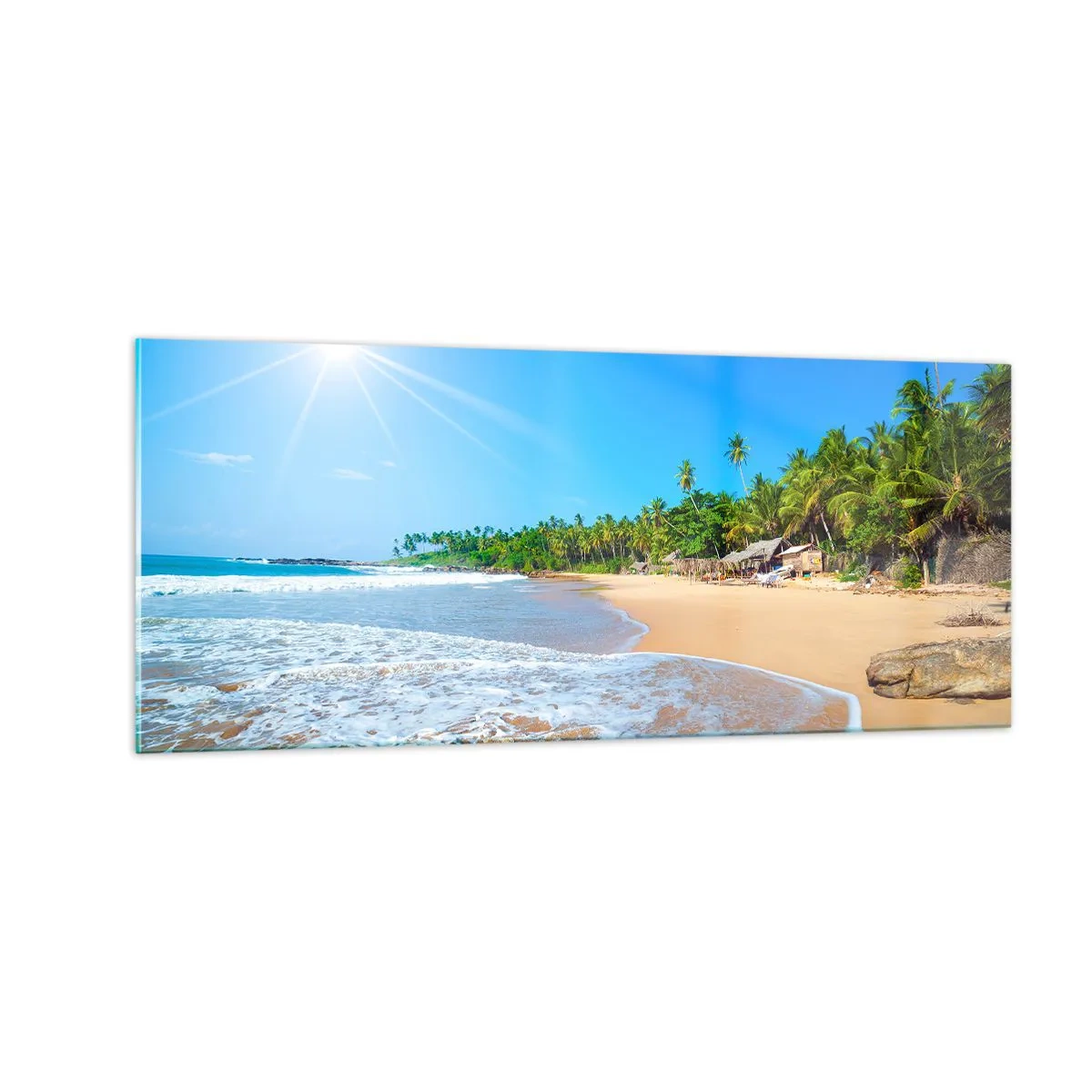 Quadro su vetro - Un luogo esotico per te - 100x40 cm