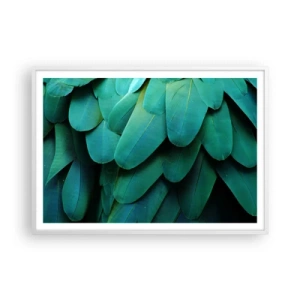 Poster in cornice bianca - Precisione da pappagallo - 100x70 cm