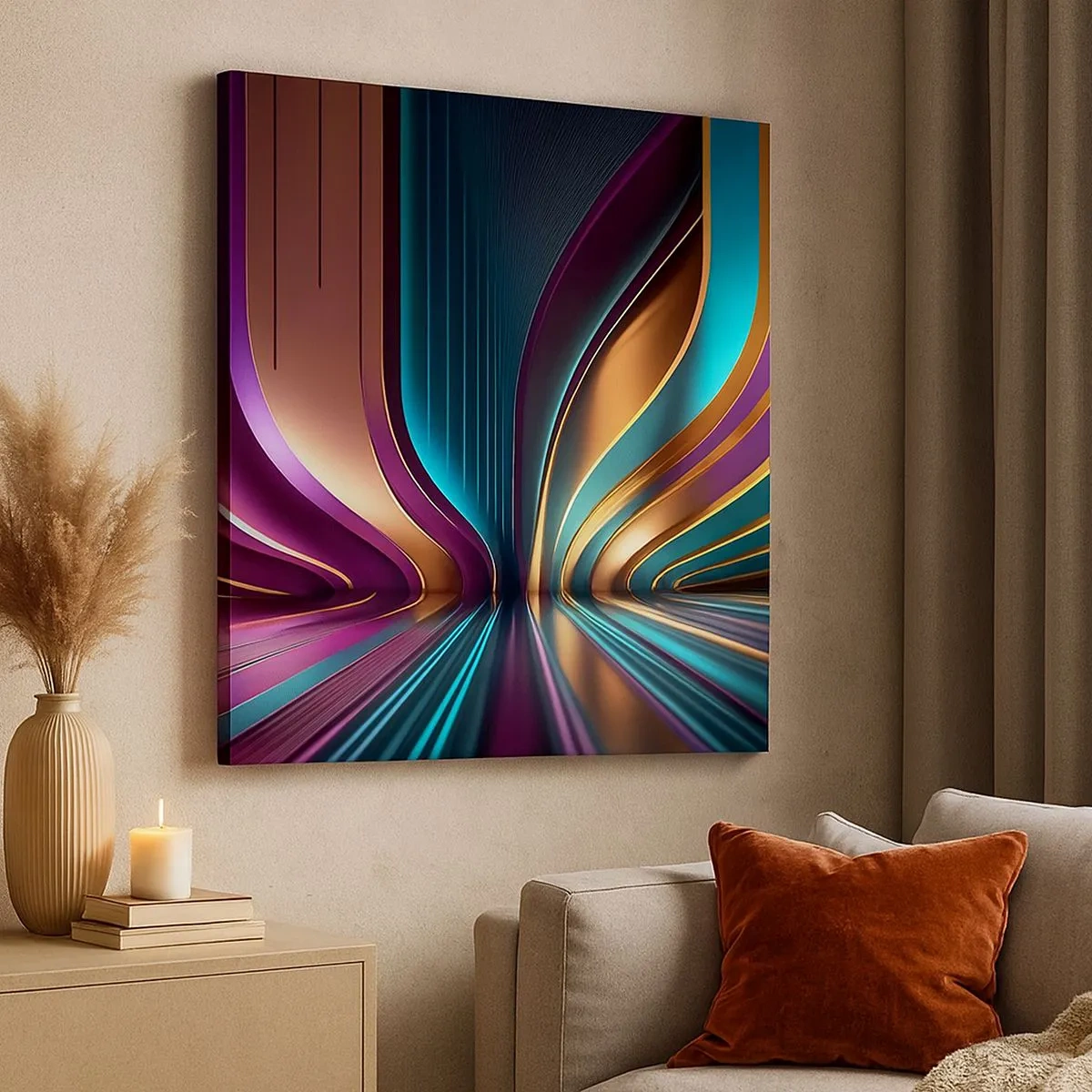 Quadro su tela - Stampe su Tela - Architettura di luce - 30x30 cm