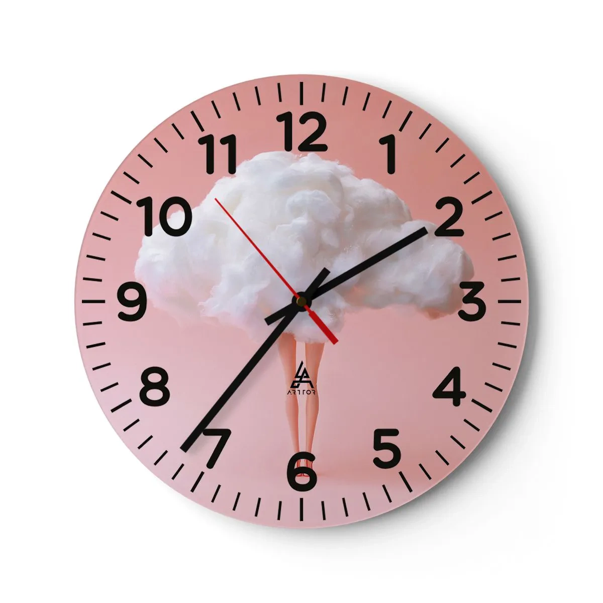 Orologio da parete - Orologio in Vetro - Dolce promessa - 30x30 cm