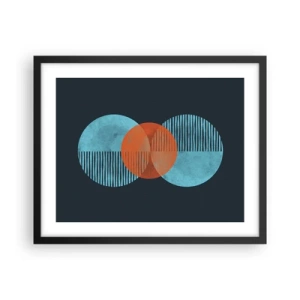 Poster in cornice nera - Composizione simmetrica - 50x40 cm
