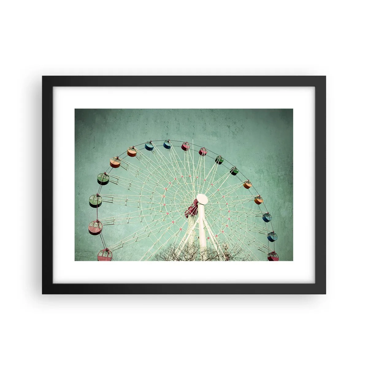 Poster in cornice nera - Venite a divertirvi - 40x30 cm