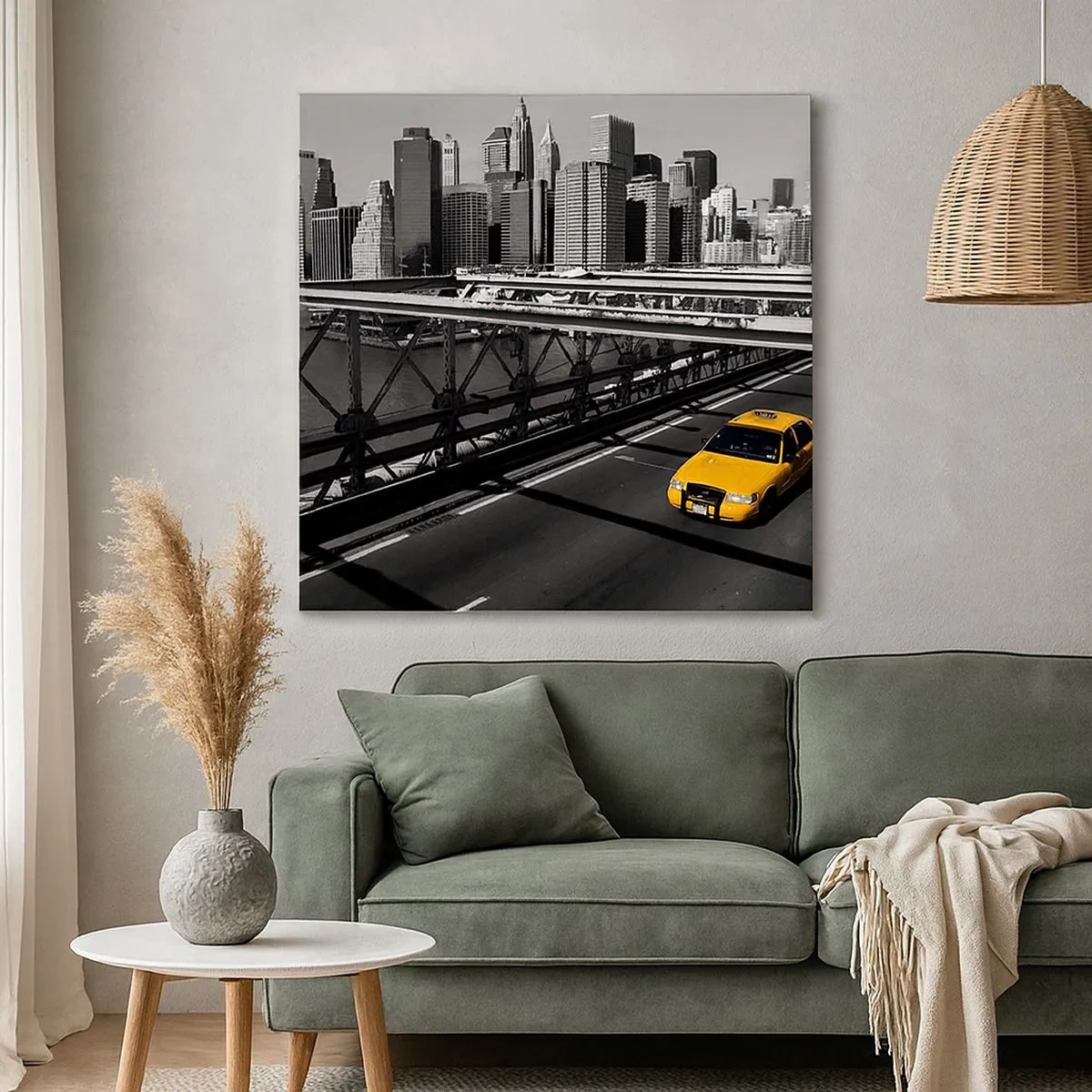 Quadro su tela - Stampe su Tela - Il colore della grande città - 30x30 cm