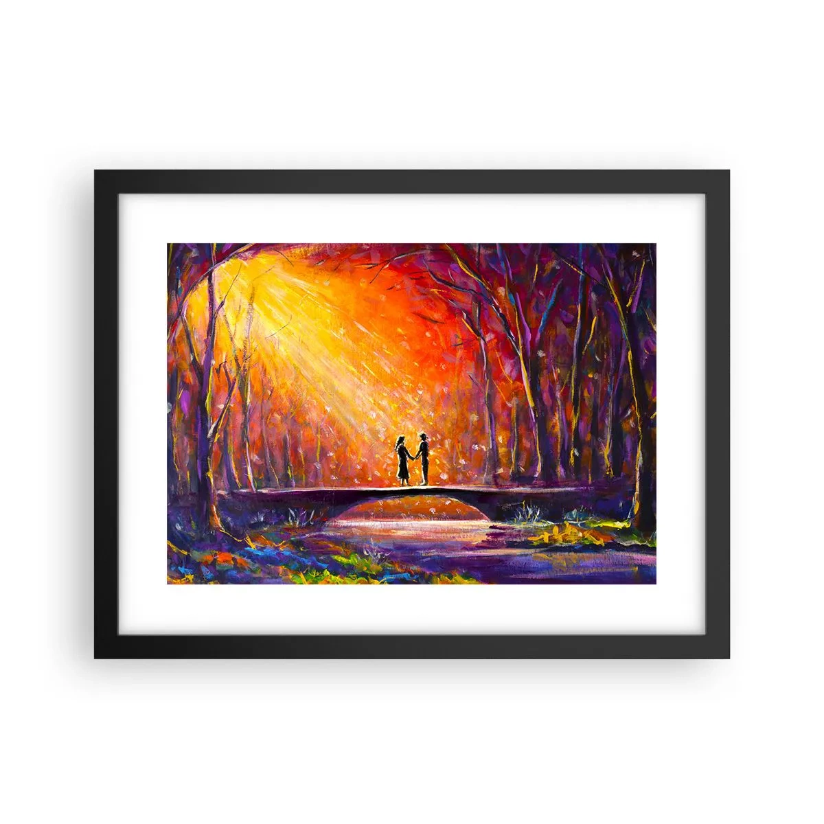 Poster in cornice nera - Anche il cielo li ama - 40x30 cm