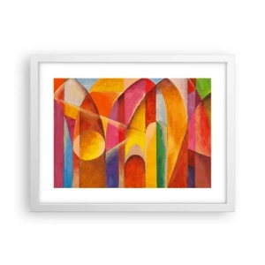 Poster in cornice bianca - La cattedrale del sole - 40x30 cm