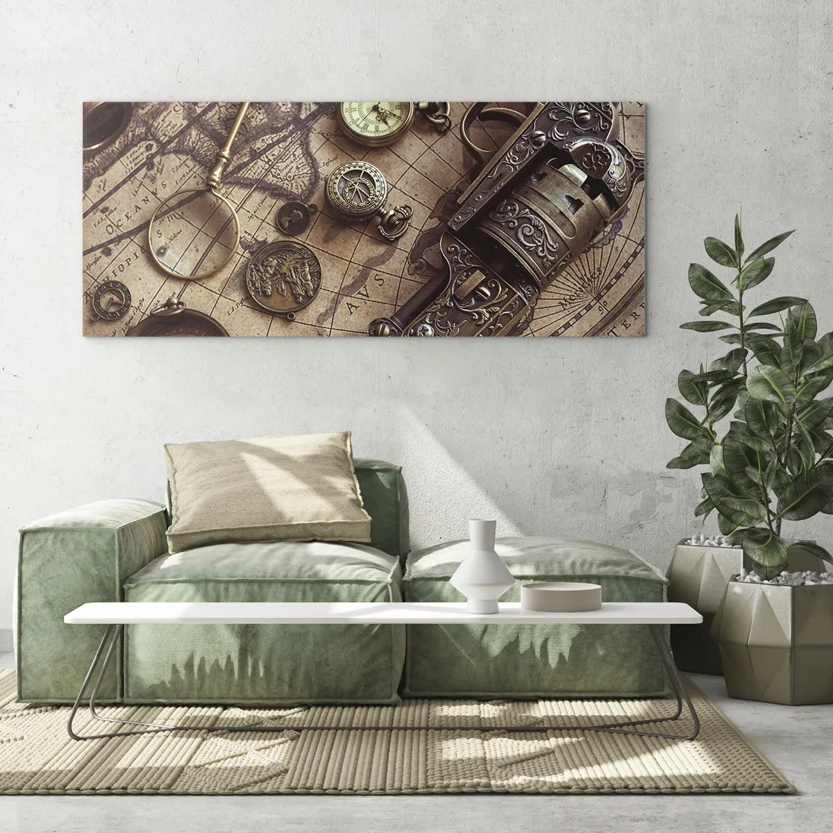 Quadro su vetro - La natura chiama - 100x40 cm