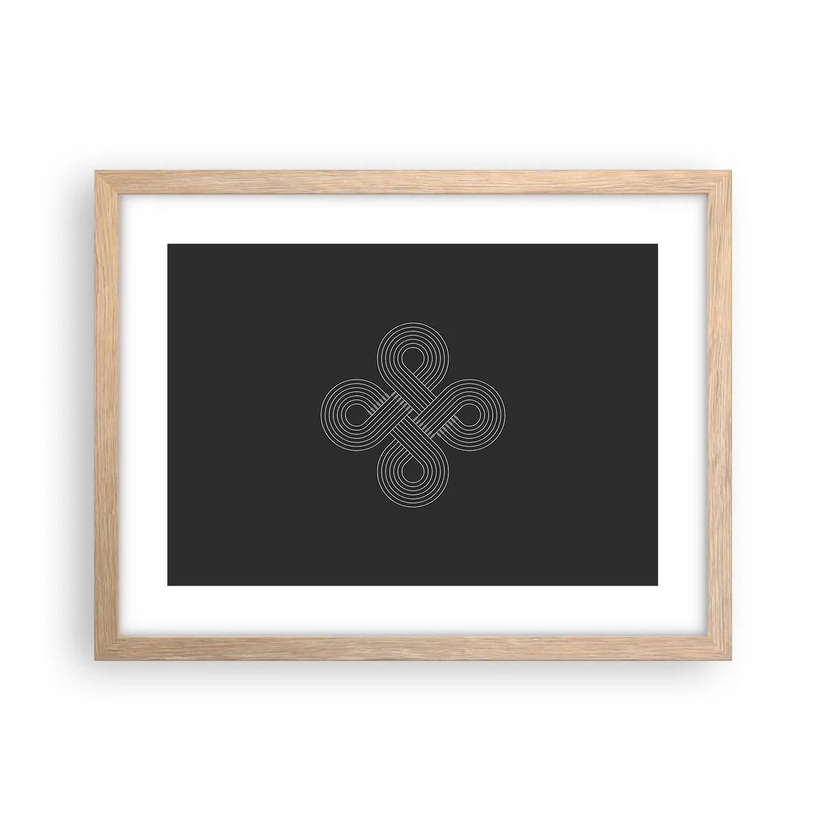 Poster in cornice rovere chiaro - Nello spirito celtico - 40x30 cm