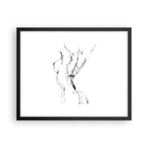 Poster in cornice nera - Bella e forte - 50x40 cm