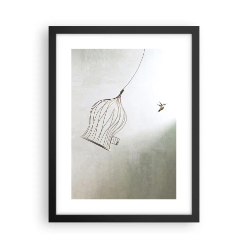 Poster in cornice nera - Nel proprio elemento - 30x40 cm