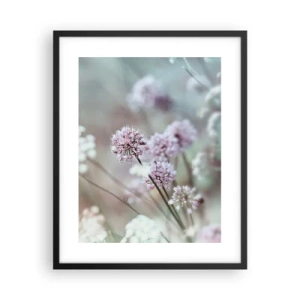 Poster in cornice nera - Le dolci filigrane delle erbe - 40x50 cm