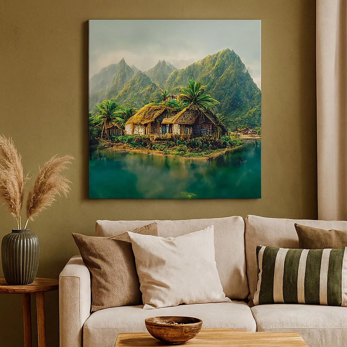 Quadro su tela - Stampe su Tela - Paradiso tropicale - 30x30 cm