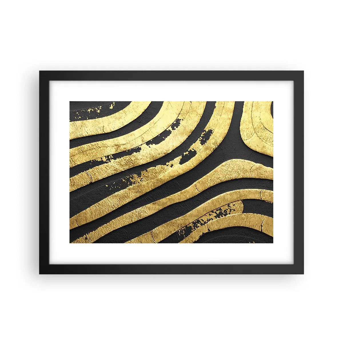 Poster in cornice nera - Tutto scorre - 40x30 cm