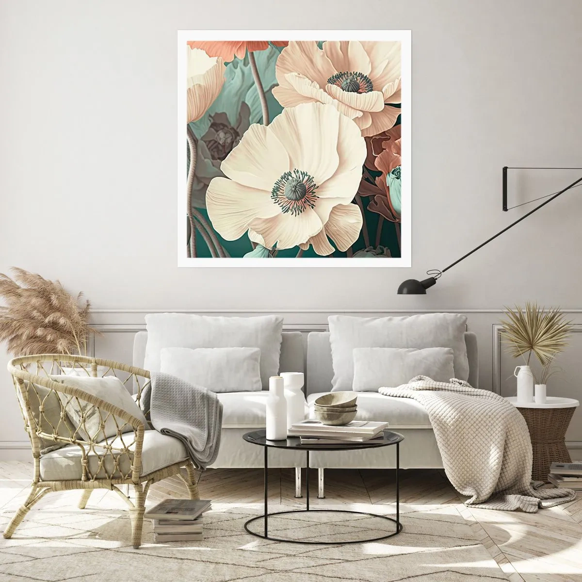 Poster - Il sussurro dei papaveri - 30x30 cm