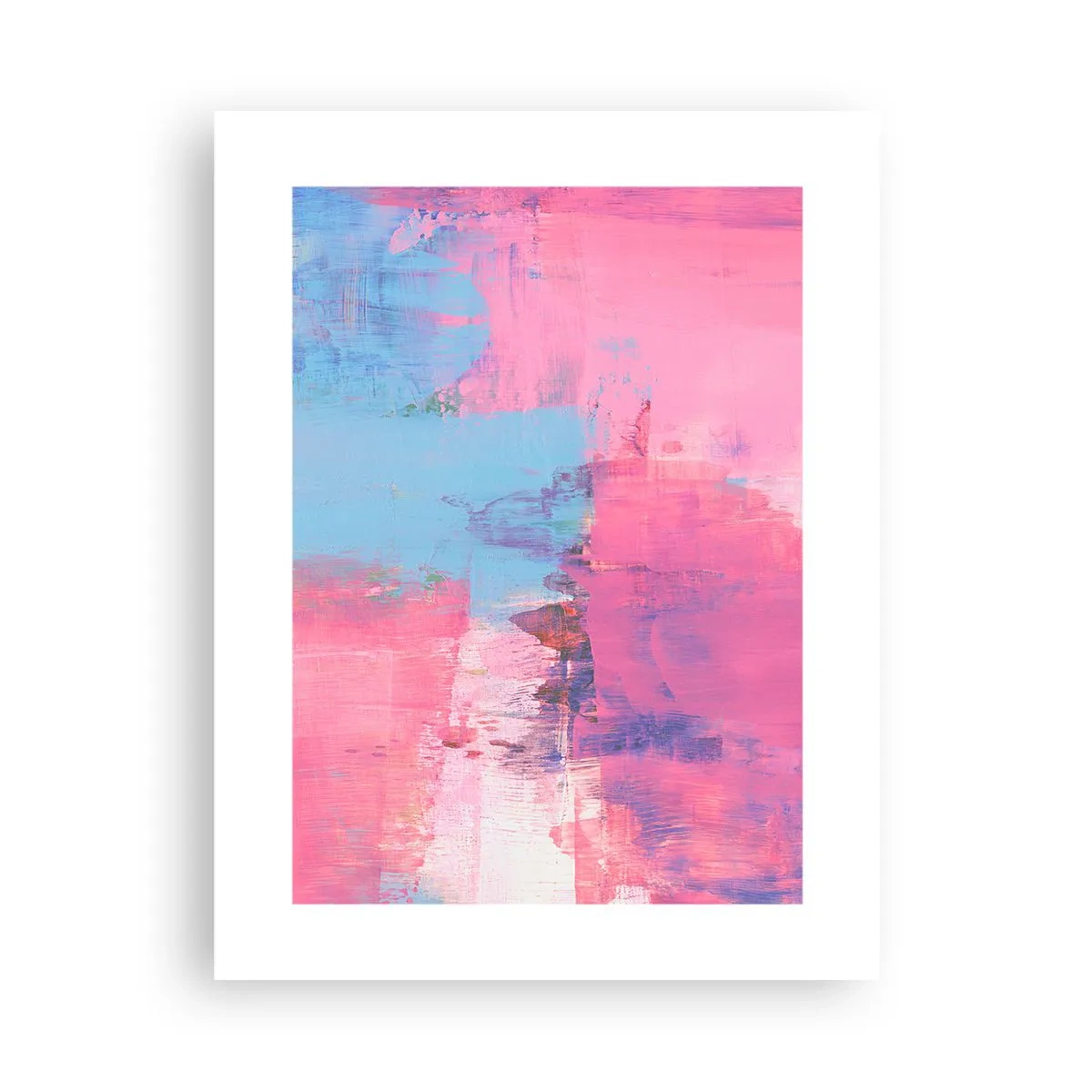Poster - Rosa, blu e un pizzico di luce - 30x40 cm
