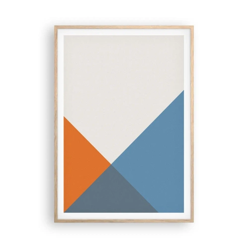 Poster in cornice rovere chiaro - Ad angolo... - 70x100 cm