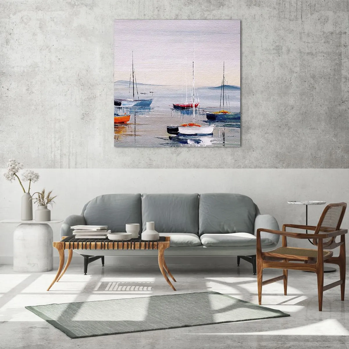 Quadro su vetro - Meritato riposo - 50x50 cm