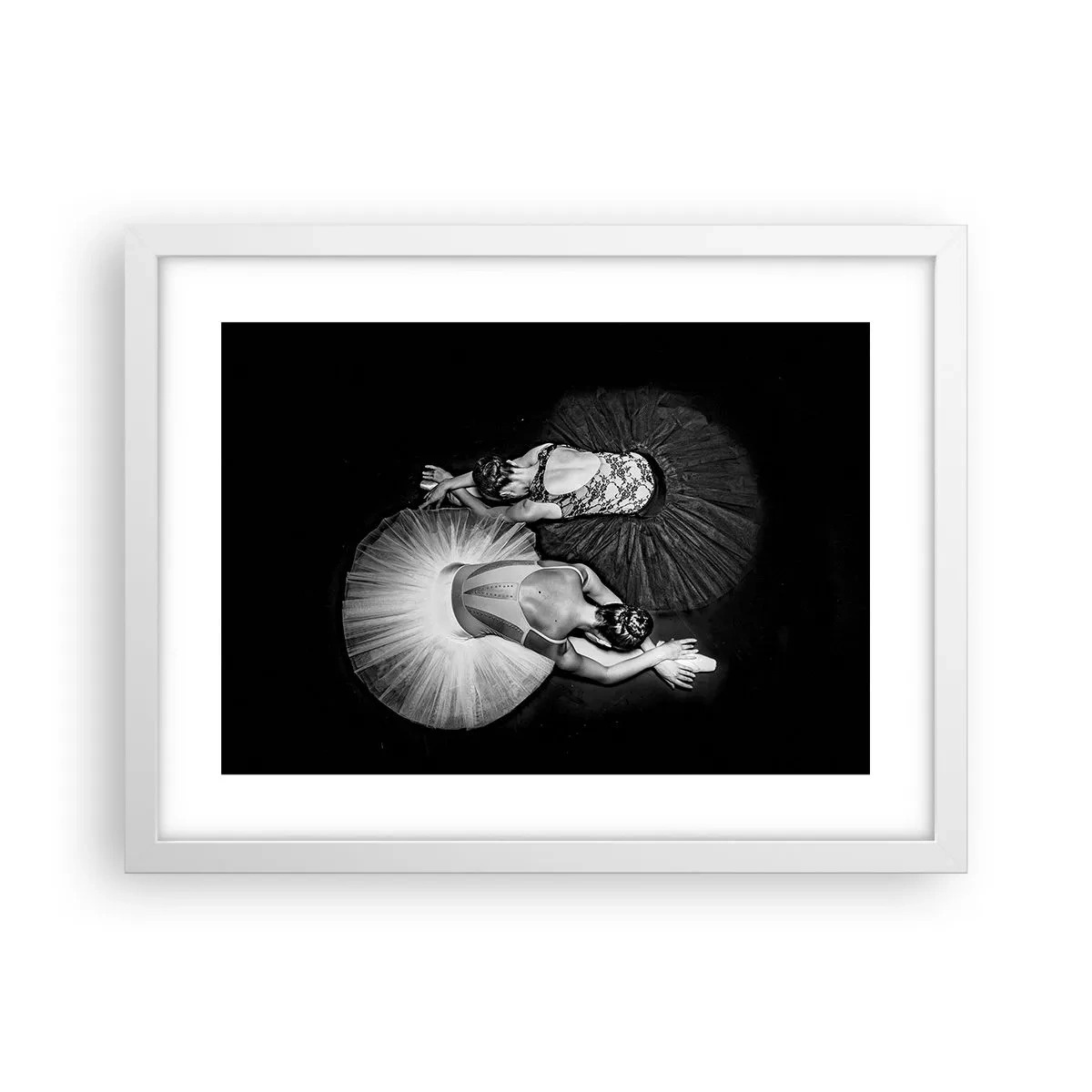 Poster in cornice bianca - Yin e yang - equilibrio ideale - 40x30 cm
