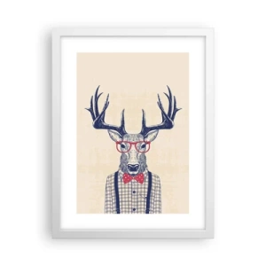 Poster in cornice bianca - Divertente stravaganza - 30x40 cm