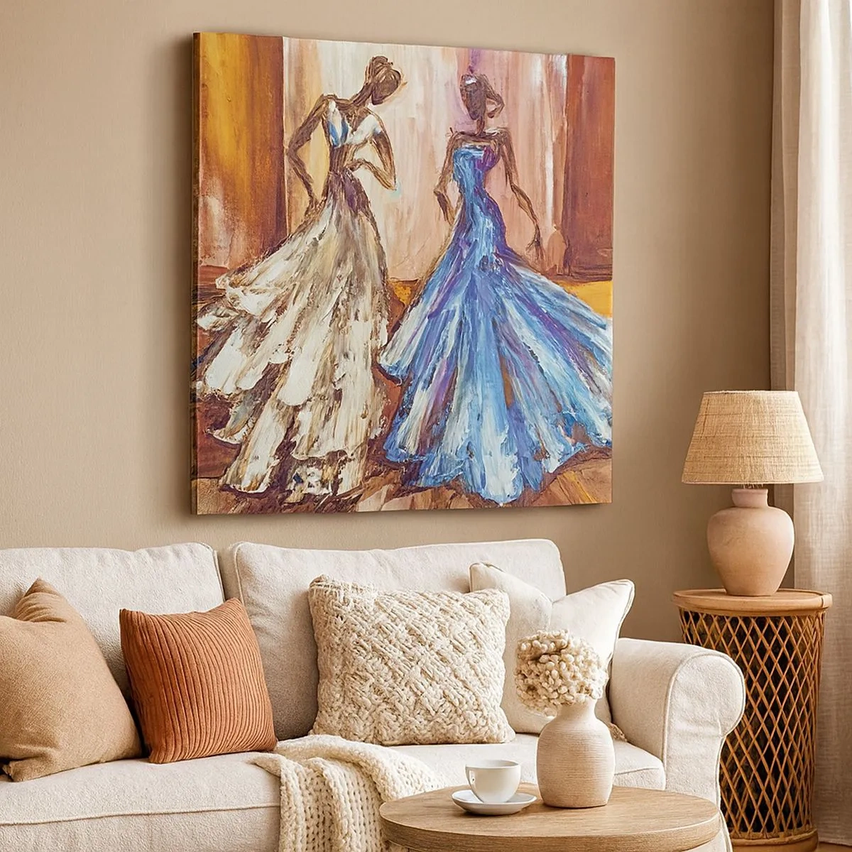 Quadro su tela - Stampe su Tela - Duetto armonioso - 30x30 cm