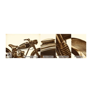 Campione Di Fotomurale Standard Eco - Nostalgia per la classicità - Moto, Vintage ▾, Settore automobilistico - 100x30 cm