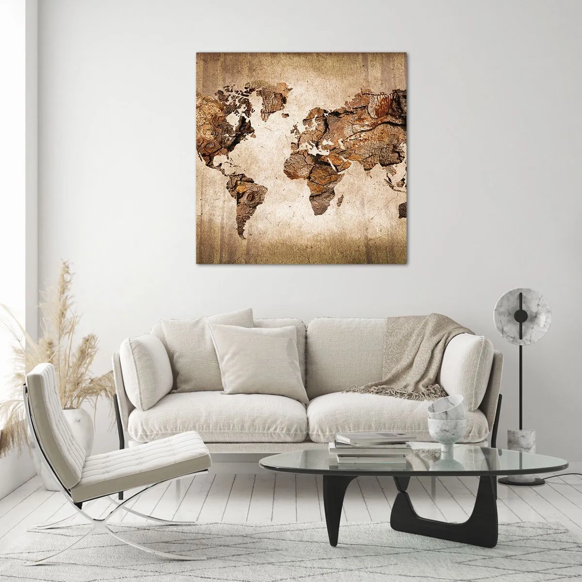Quadro su vetro - Alla scoperta del mondo - 50x50 cm