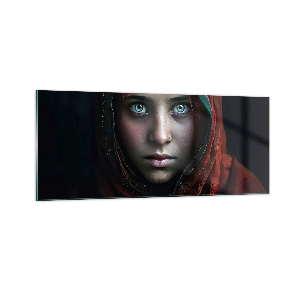 Quadro su vetro - Principessa d'oriente - 100x40 cm
