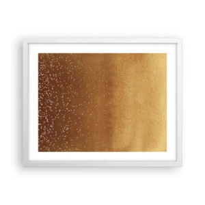 Poster in cornice bianca - La nascita della luce - 50x40 cm