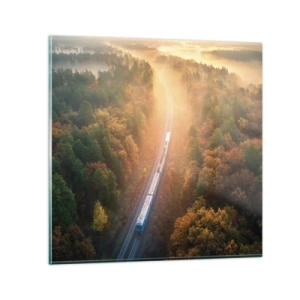 Quadro su vetro - Viaggio autunnale - 60x60 cm