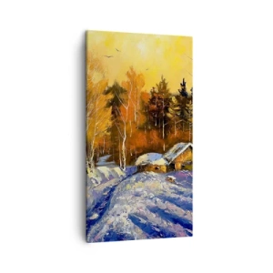 Quadro su tela - Stampe su Tela - Impressionismo invernale al sole - 45x80 cm