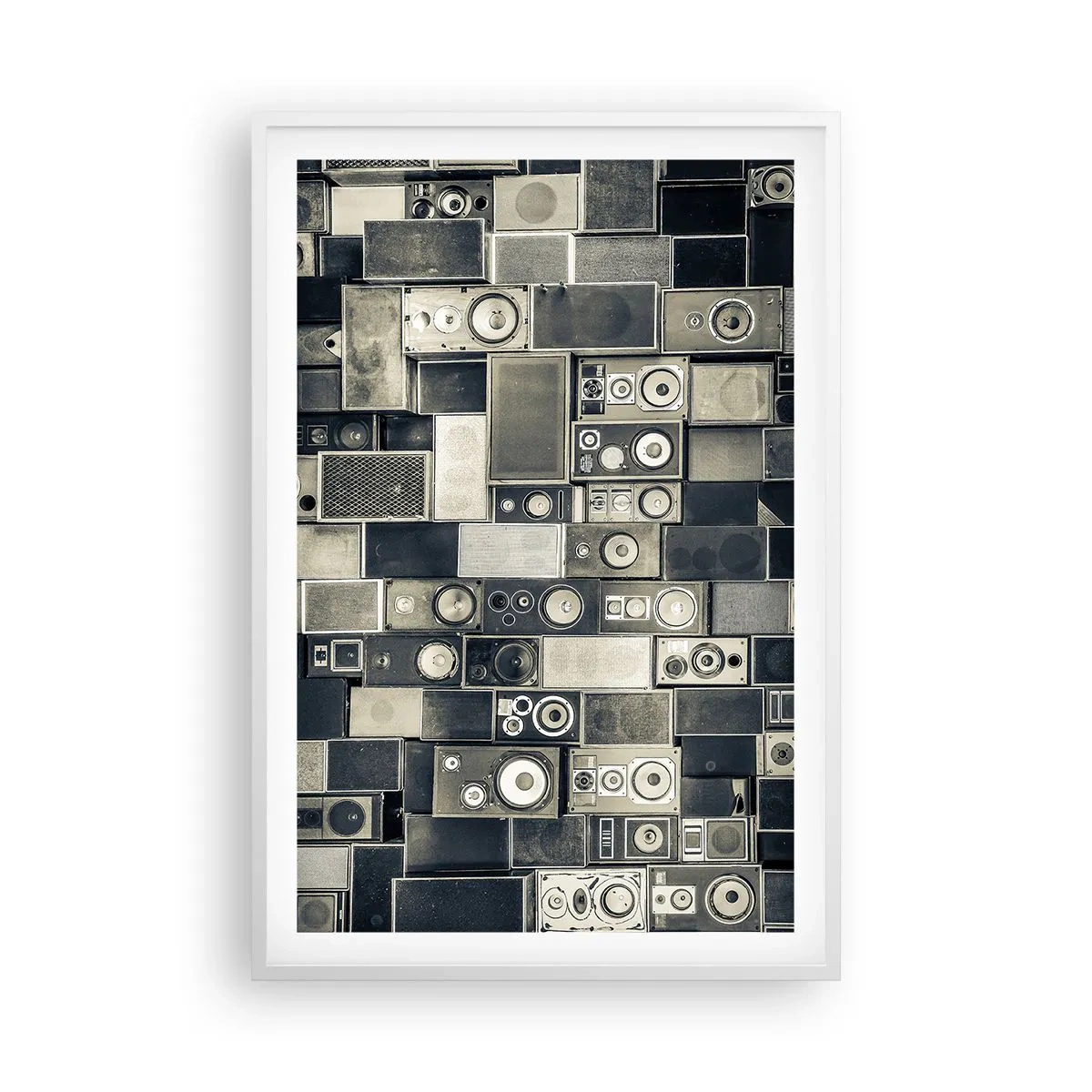 Poster in cornice bianca - Armonia di suoni - 61x91 cm