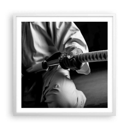 Poster in cornice bianca - L'anima del guerriero - 60x60 cm