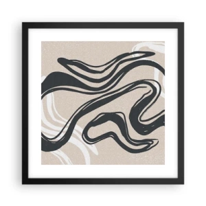 Poster in cornice nera - Espressione moltiplicata - 40x40 cm