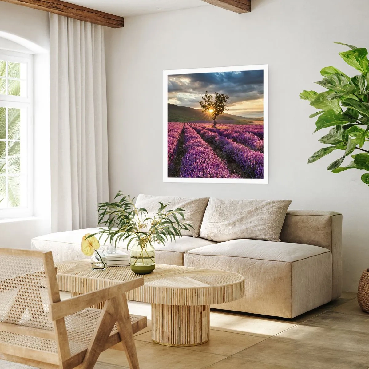 Poster - Aroma di colore lilla - 50x50 cm