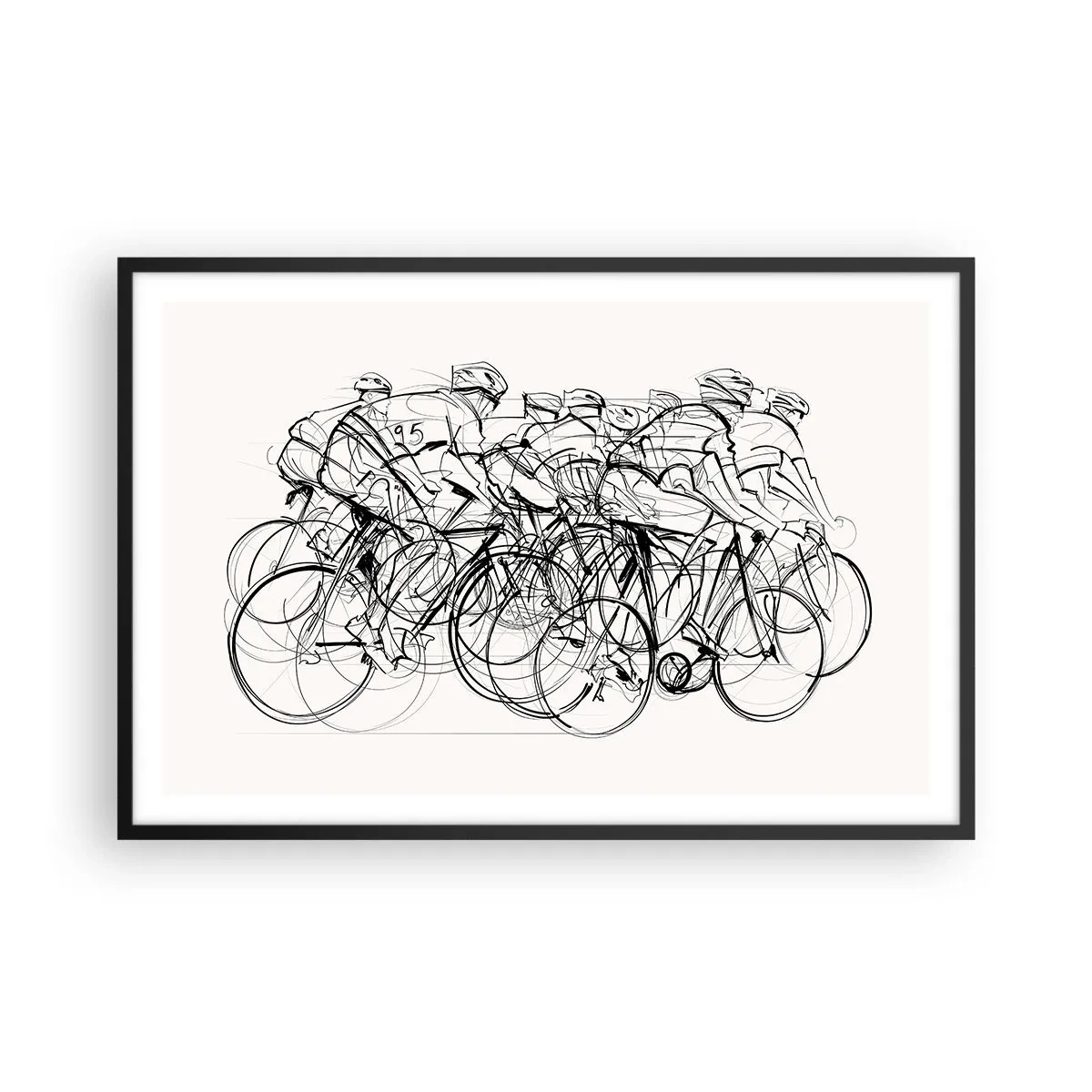 Poster in cornice nera - Insieme - 91x61 cm