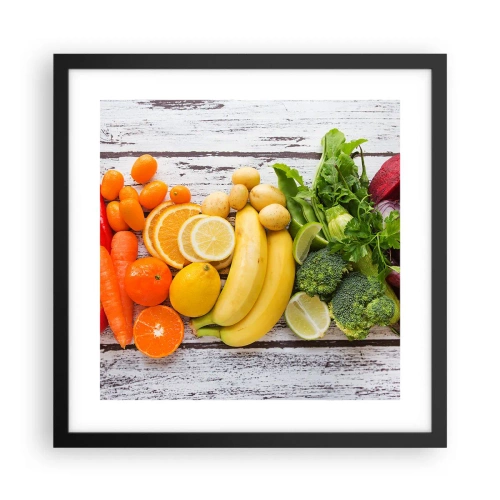 Poster in cornice nera - Non basta? - 40x40 cm