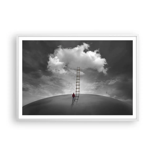 Poster in cornice bianca - Tutto è possibile - 100x70 cm