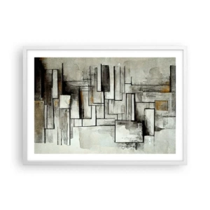 Poster in cornice bianca - La forza della semplicità - 70x50 cm