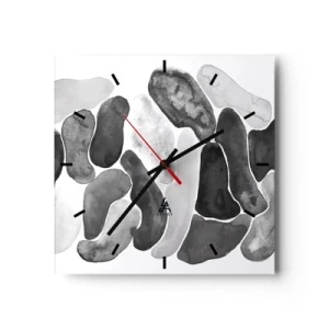 Orologio da parete - Orologio in Vetro - Astrazione rocciosa - 40x40 cm