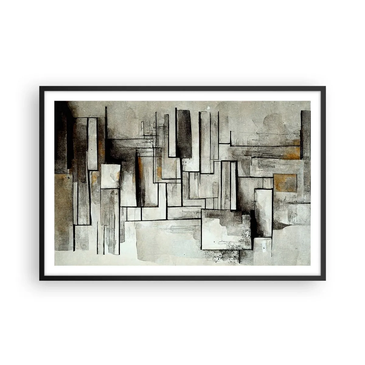 Poster in cornice nera - La forza della semplicità - 91x61 cm