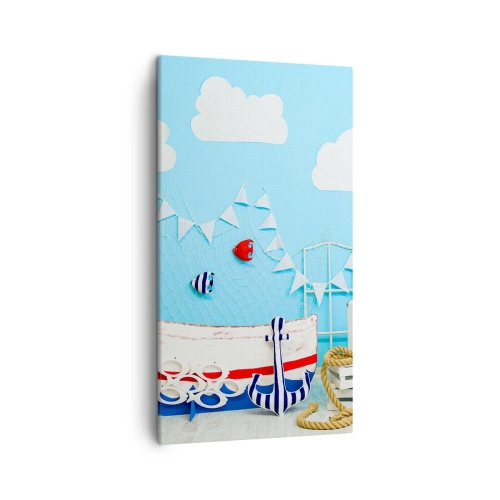 Quadro su tela - Stampe su Tela - La nostalgia delle avventure dei bambini - 45x80 cm