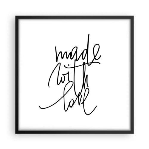 Poster in cornice nera - La migliore marca - 50x50 cm