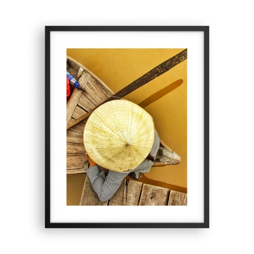 Poster in cornice nera - Vita sul Fiume Giallo - 40x50 cm