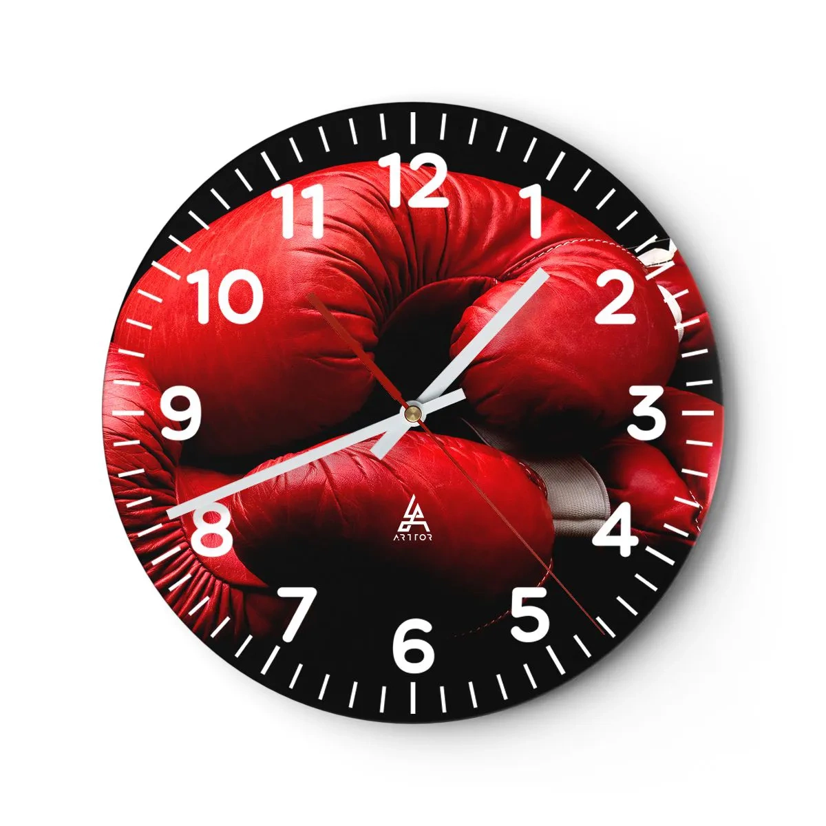 Orologio da parete - Orologio in Vetro - Dopo le emozioni del combattimento - 30x30 cm