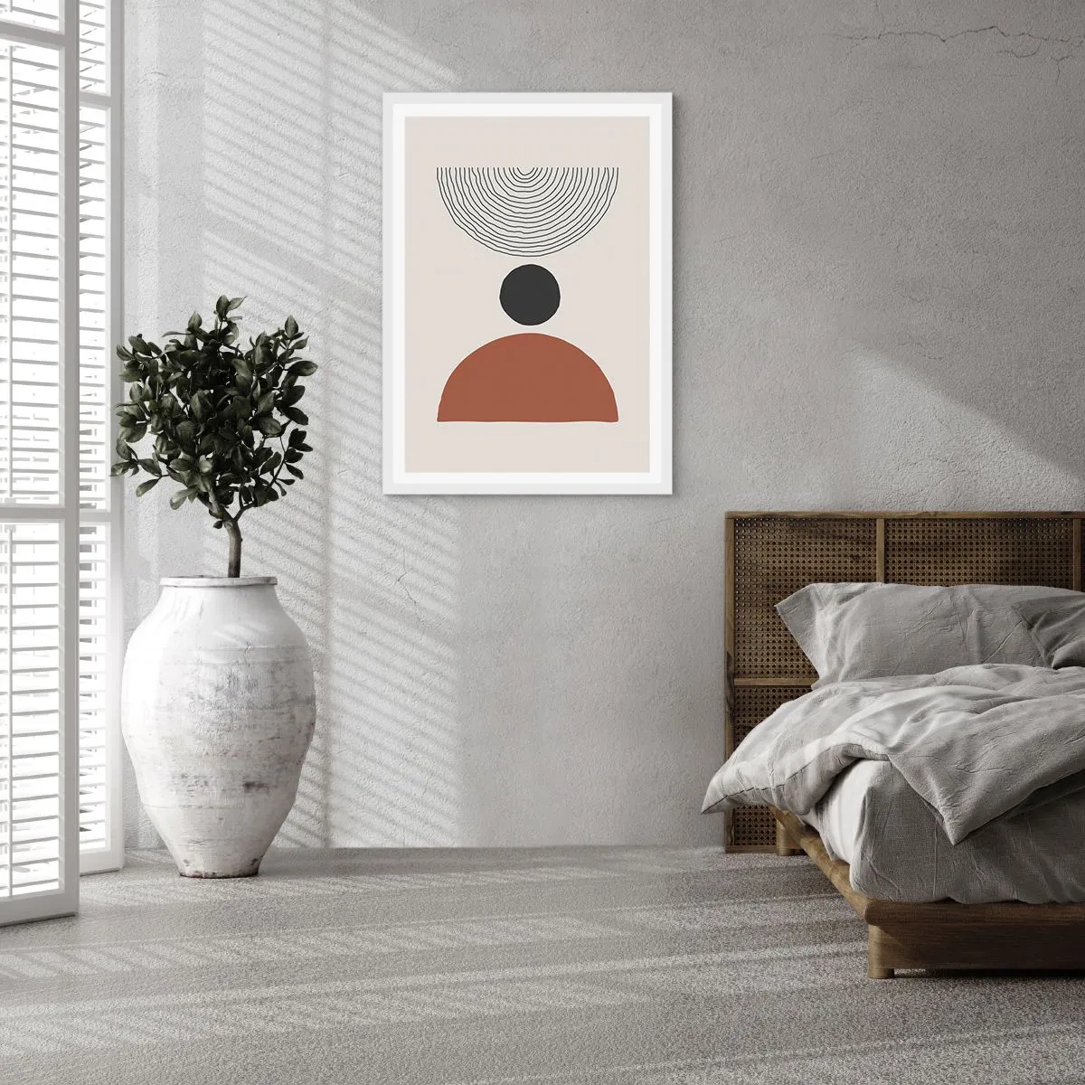 Poster in cornice bianca - Al centro dell'attenzione - 50x70 cm