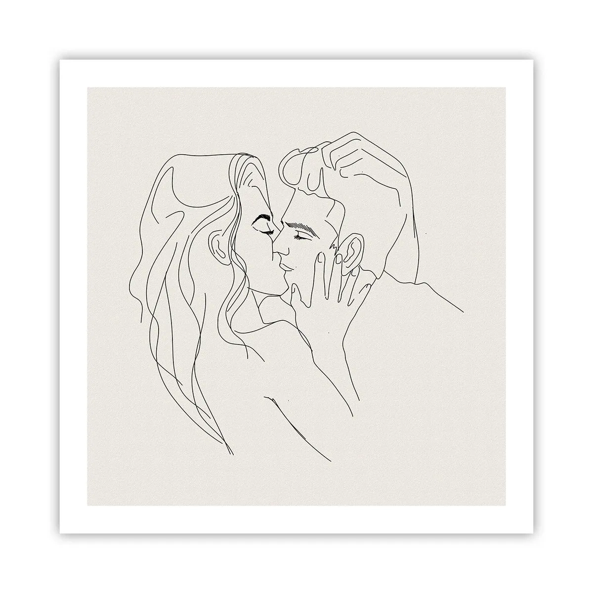 Poster - Intrecciati dal sentimento - 60x60 cm