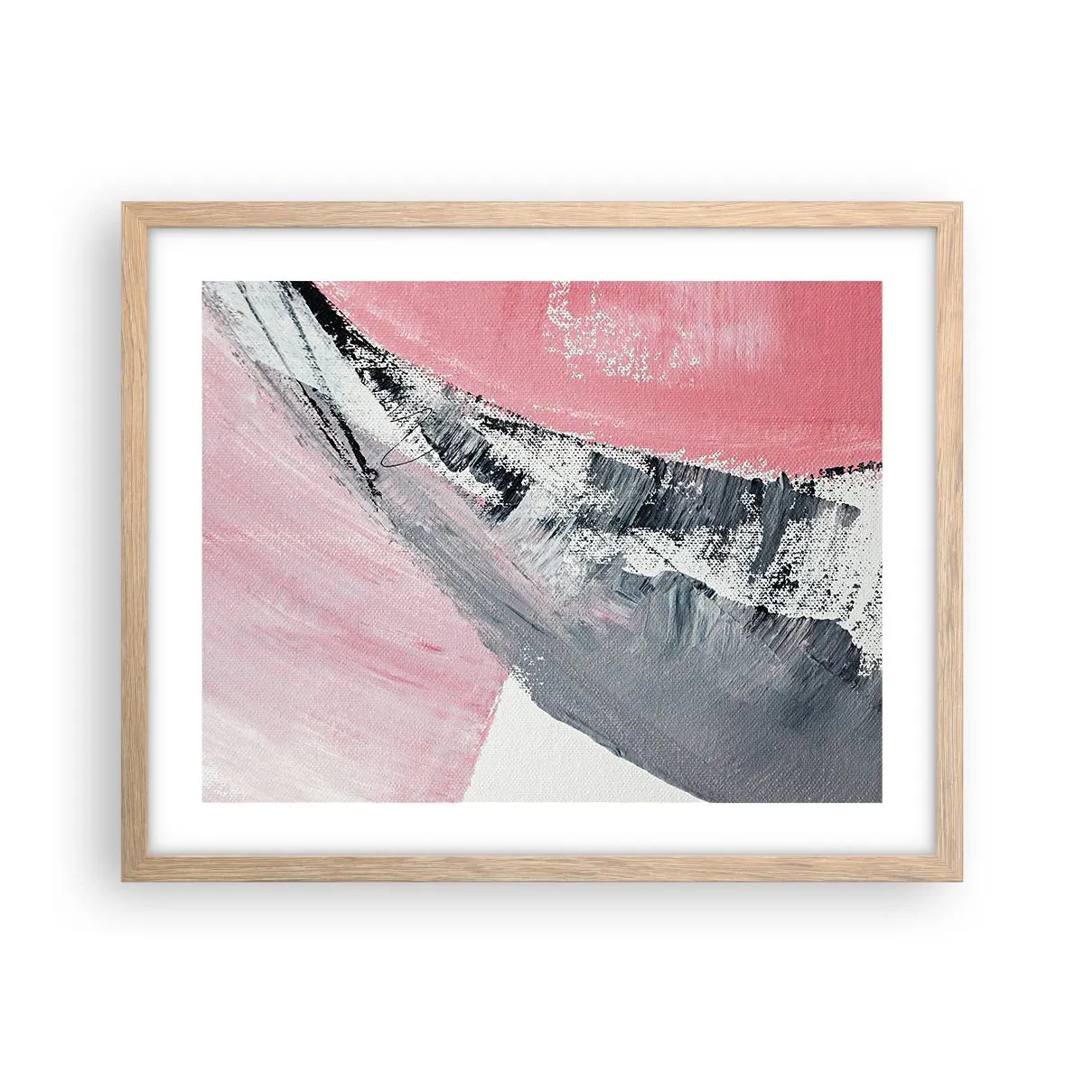 Poster in cornice rovere chiaro - Composizione abbinata - 50x40 cm