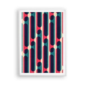 Poster in cornice bianca - Avanti fino in fondo - 70x100 cm