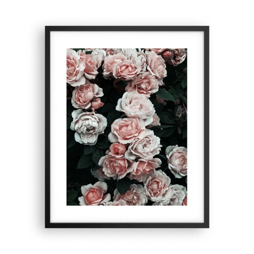 Poster in cornice nera - Composizione di rose - 40x50 cm